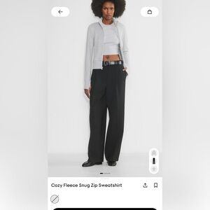 NWT Aritzia cozy snug zip sweatshirt